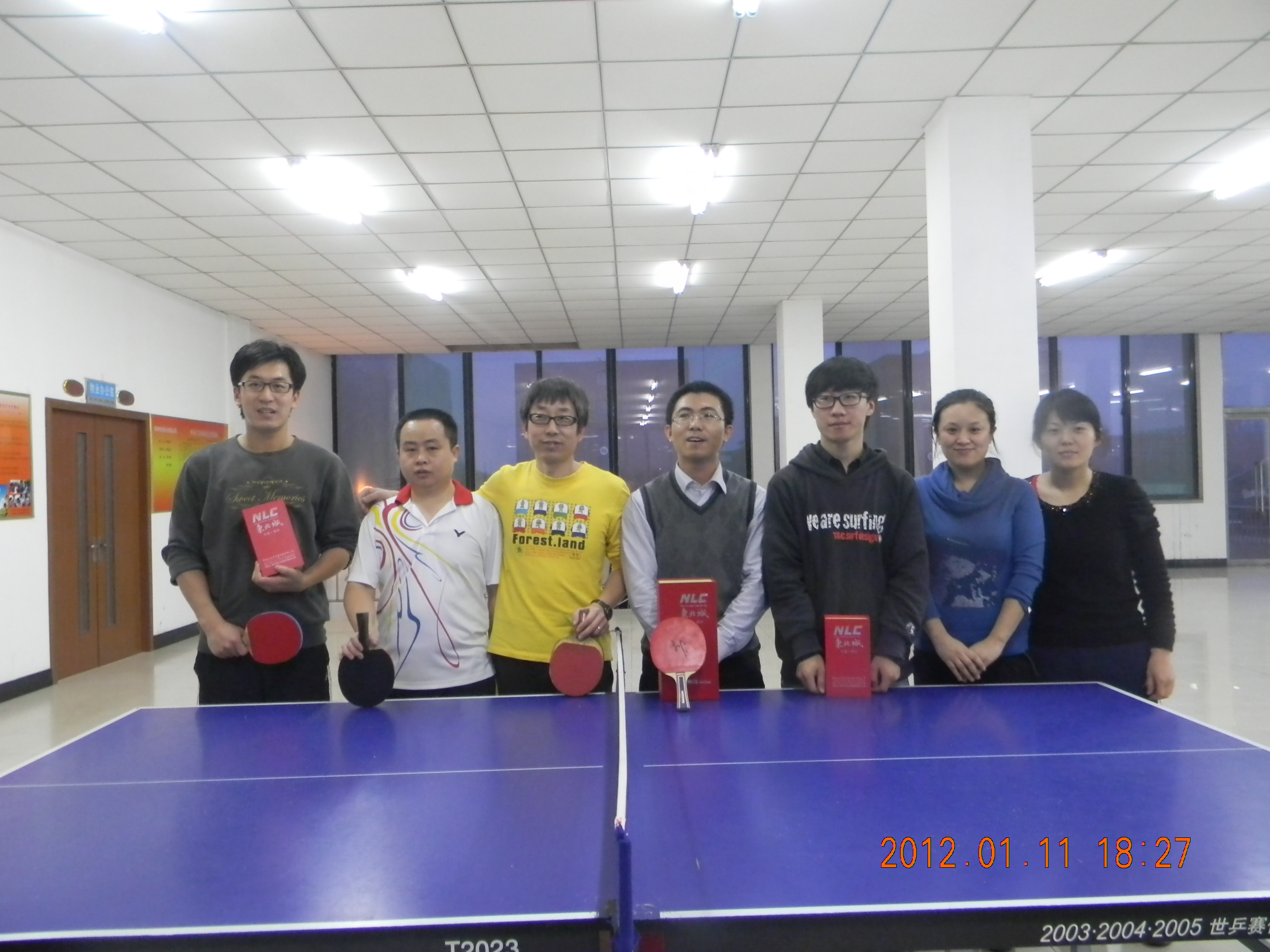 2012年1月11日，东北城乒乓球比赛
