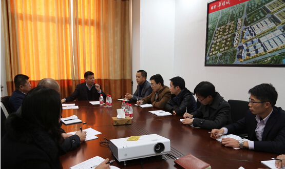 德州市、区国土资源局领导一行莅临东北城实地考察项目建设情况