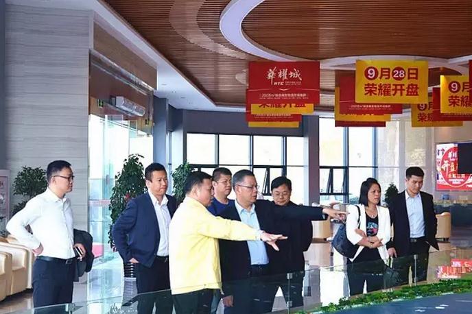 华南城控股有限公司董事局主席郑松兴莅临南阳华耀城视察指导