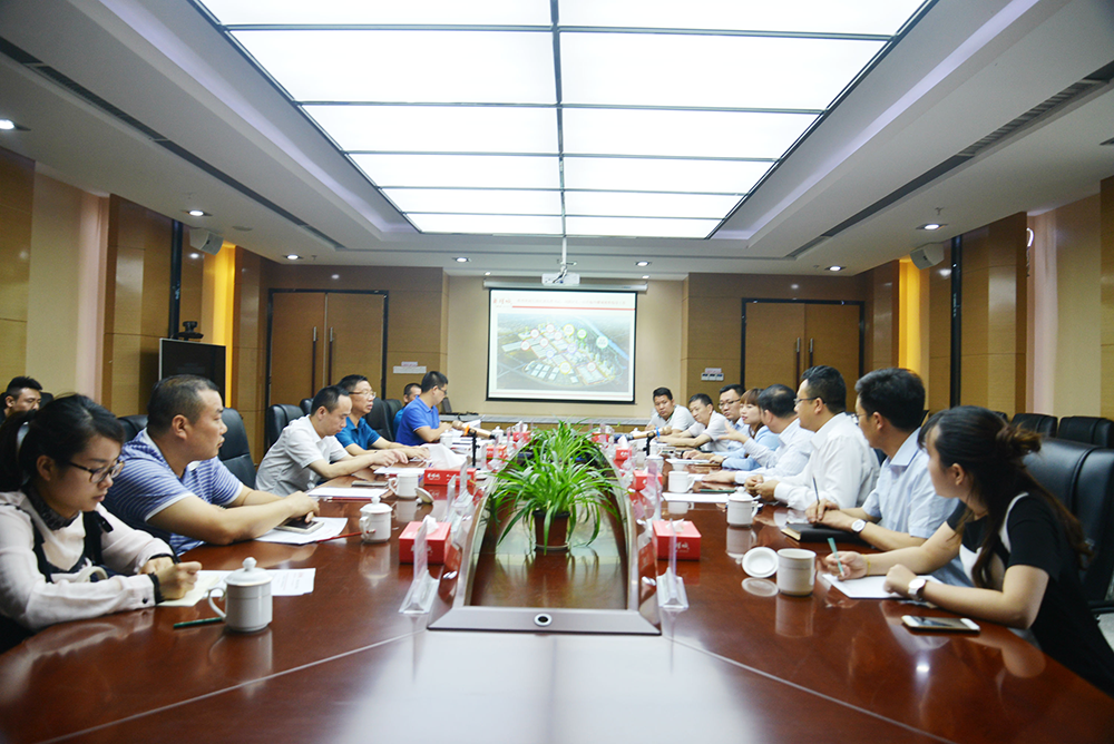 石鼓区委、区政府领导召开华耀城工作调度会，与集团董事长林贤富会谈