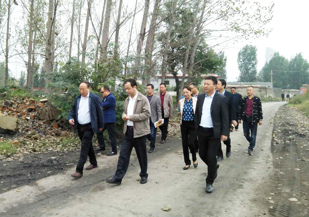 新华区区委书记乔彦强到华耀城招商中心现场检查指导工作