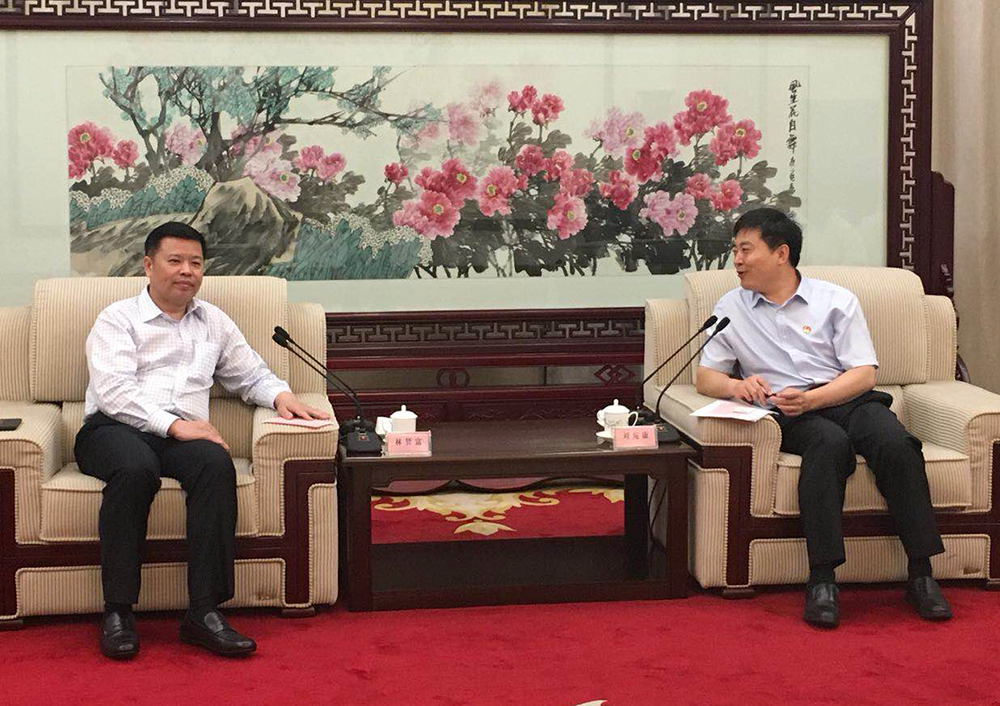 洛阳市委副书记、市长刘宛康会见华耀城集团董事长林贤富