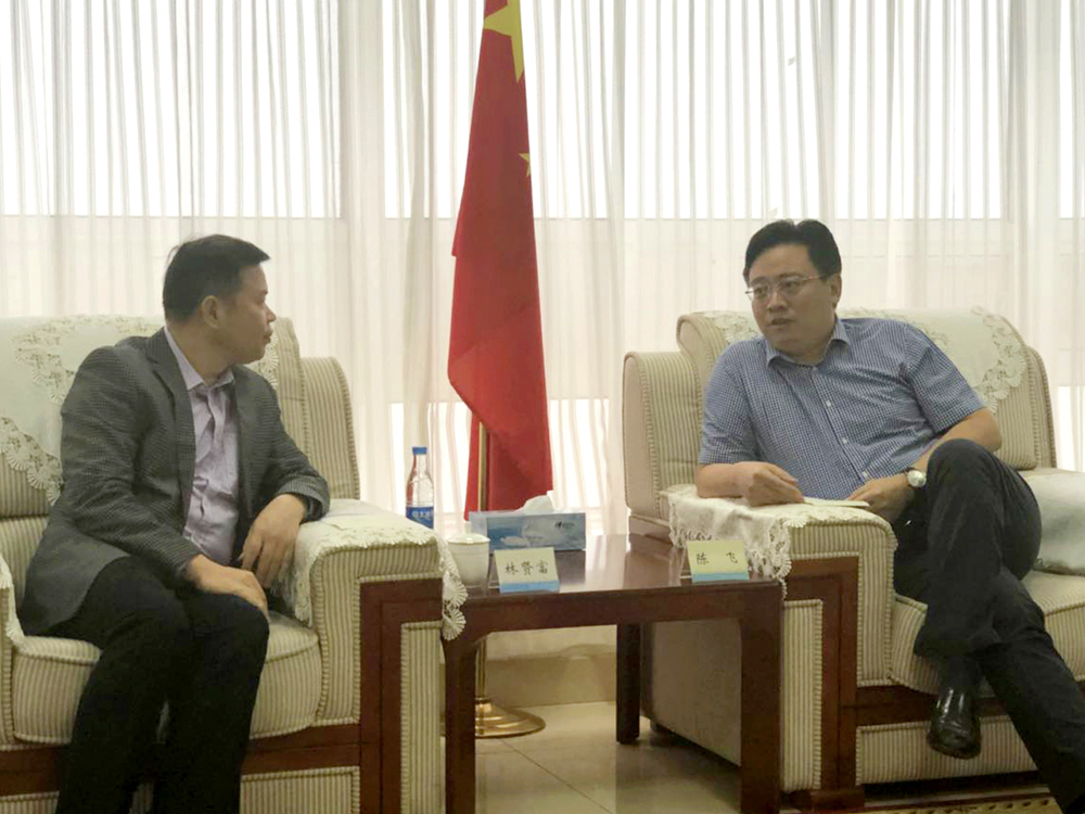 德州市委副书记、市长陈飞会见华耀城集团董事长林贤富