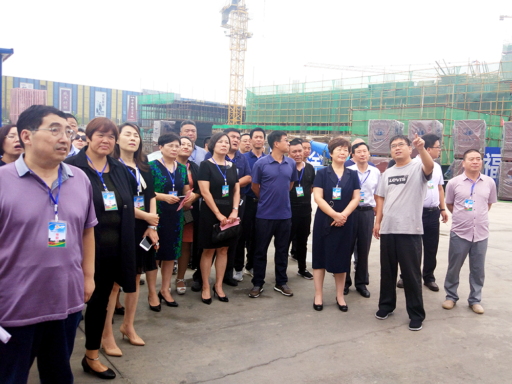 邯山区区政协主席田淑平、副区长杨波一行领导莅临华耀城督导重点项目建设