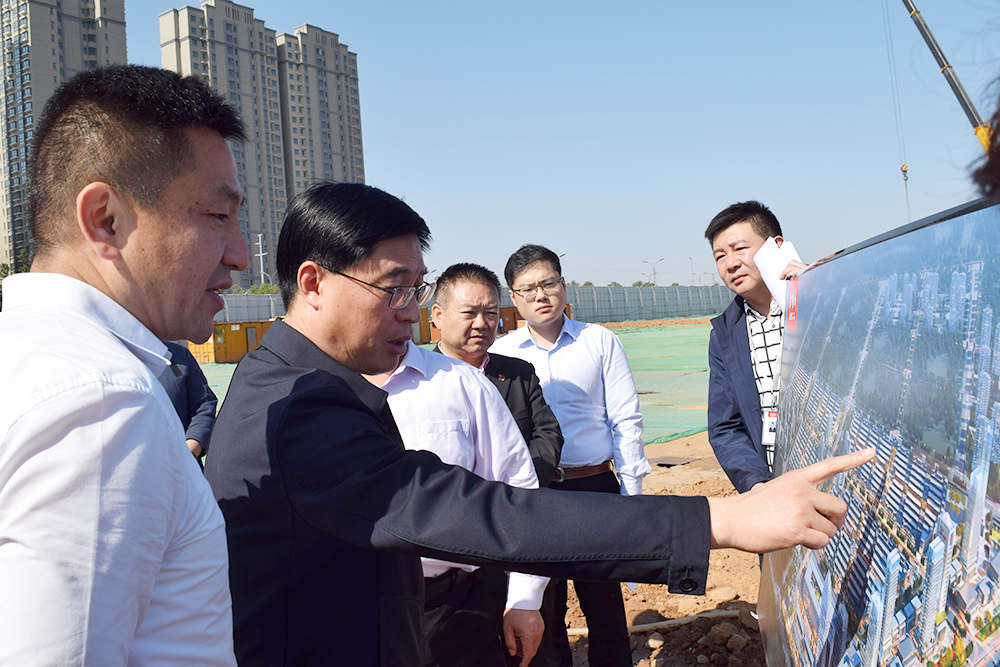 洛阳市委副书记赵会生对洛阳华耀城进行考察